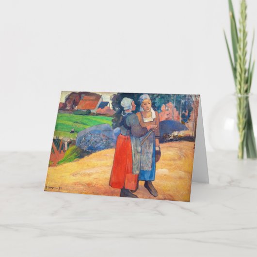 Paul Gauguin - Paysannes Breton Kaart (Voorkant)