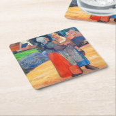 Paul Gauguin - Paysannes Breton Kartonnen Onderzetters (Schuin)