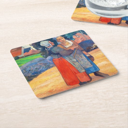 Paul Gauguin - Paysannes Breton Kartonnen Onderzetters (Schuin)