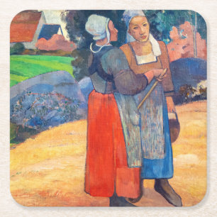 Paul Gauguin - Paysannes Breton Kartonnen Onderzetters