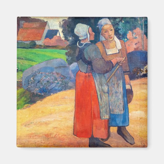 Paul Gauguin - Paysannes Breton Magneet (Voorkant)
