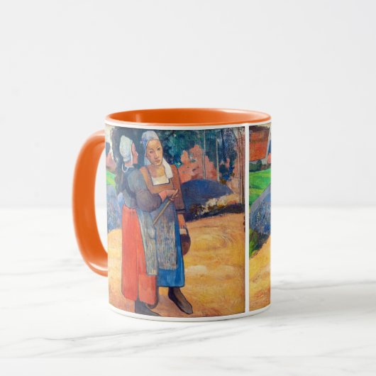 Paul Gauguin - Paysannes Breton Mok (Voorkant links)