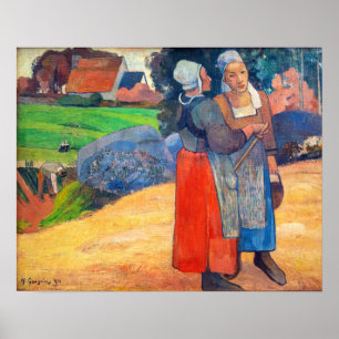 Paul Gauguin - Paysannes Breton Poster