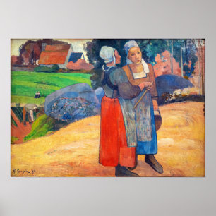 Paul Gauguin - Paysannes Breton Poster