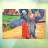 Paul Gauguin - Paysannes Breton Raamsticker (Vel 3)