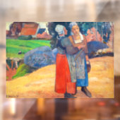 Paul Gauguin - Paysannes Breton Raamsticker (Vel 2)