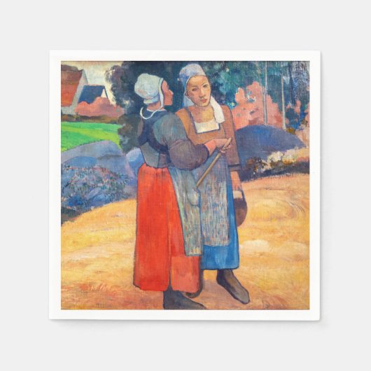 Paul Gauguin - Paysannes Breton Servet (Voorkant)