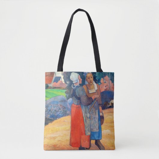Paul Gauguin - Paysannes Breton Tote Bag (Voorkant)