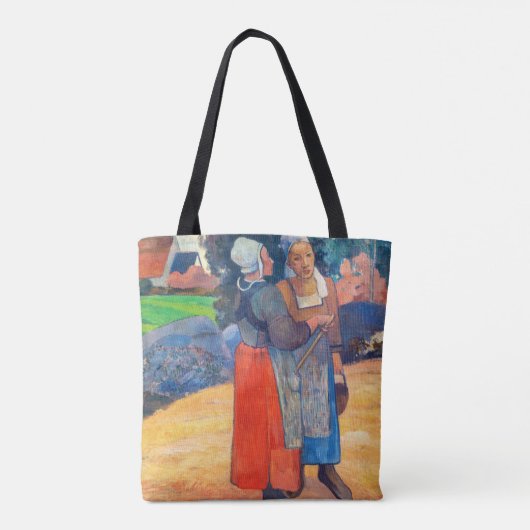 Paul Gauguin - Paysannes Breton Tote Bag (Achterkant)