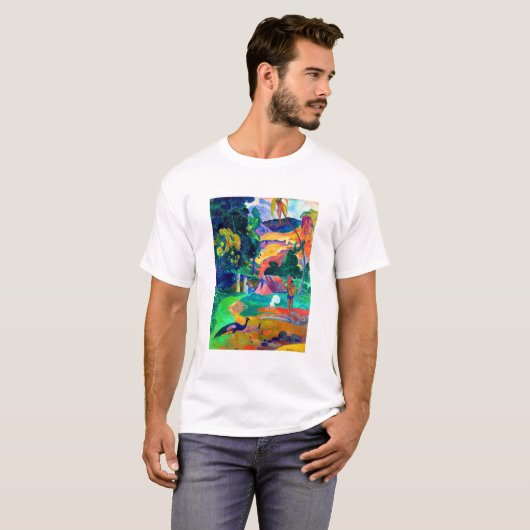 Paul Gauguin Polynesiaans Landschap T-shirt (Voorkant volledig)