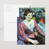 Paul Gauguin - Portret van een vrouw Briefkaart (Voorkant / Achterkant)