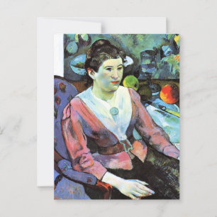 Paul Gauguin - Portret van een vrouw Briefkaart