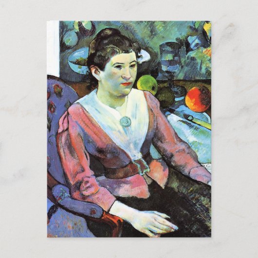 Paul Gauguin - Portret van een vrouw Briefkaart (Voorkant)