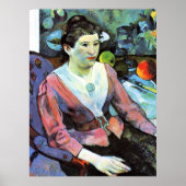 Paul Gauguin - Portret van een vrouw Poster (Voorkant)