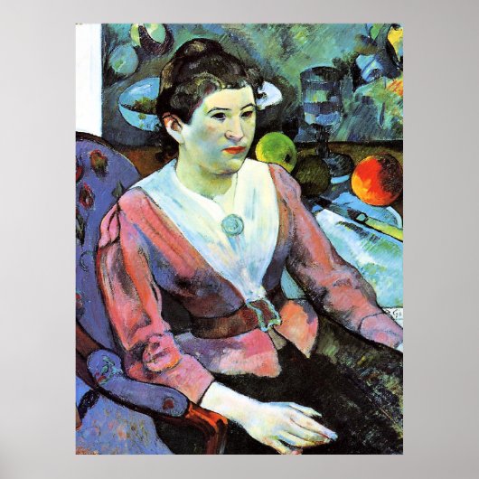 Paul Gauguin - Portret van een vrouw Poster (Voorkant)