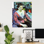 Paul Gauguin - Portret van een vrouw Poster (Thuiskantoor)