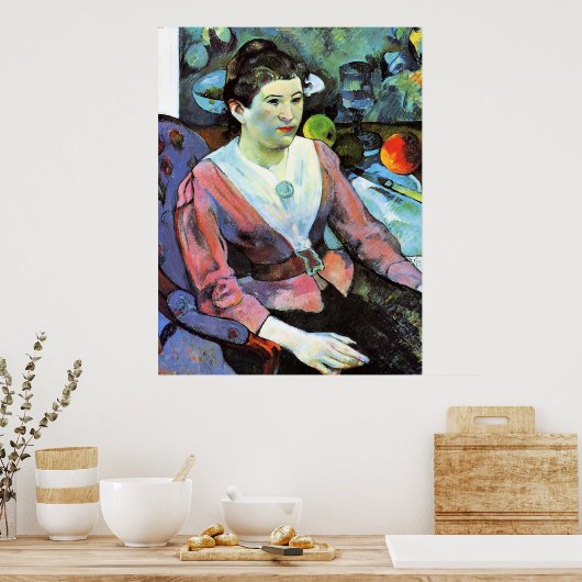 Paul Gauguin - Portret van een vrouw Poster (Keuken)