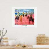 Paul Gauguin rijders op strandpaarden Poster (Keuken)