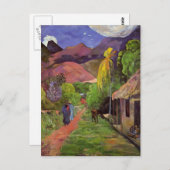Paul Gauguin-Road in Tahiti Briefkaart (Voorkant / Achterkant)