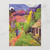Paul Gauguin Road in Tahiti  Fine Art Briefkaart (Voorkant)
