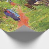 Paul Gauguin Road in Tahiti  Fine Art Cadeaupapier (Hoek)