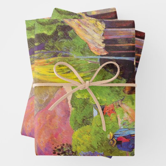 Paul Gauguin Road in Tahiti  Fine Art Inpakpapier Vel (In situ)