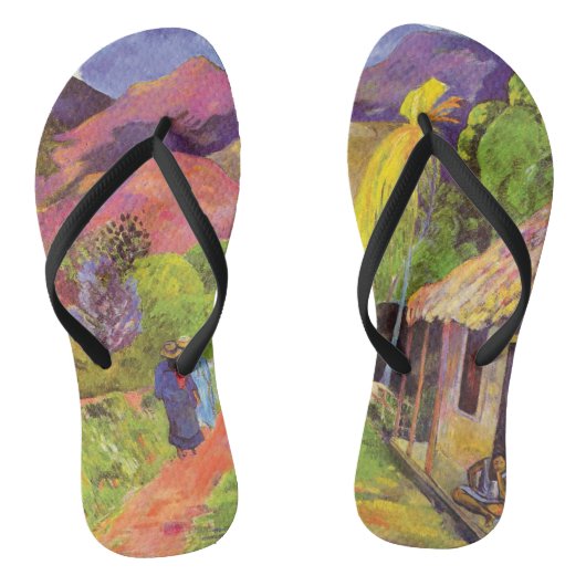 Paul Gauguin Road in Tahiti  Fine Art Teenslippers (Voetbed)