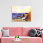 Paul Gauguin - Rocky Coast Fine Art schilderen Canvas Afdruk (Insitu (Woonkamer))