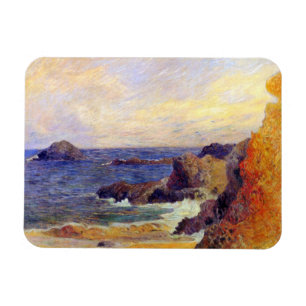 Paul Gauguin - Rocky Coast Fine Art schilderen Magneet