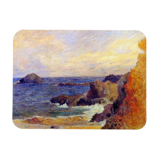 Paul Gauguin - Rocky Coast Fine Art schilderen Magneet (Horizontaal)
