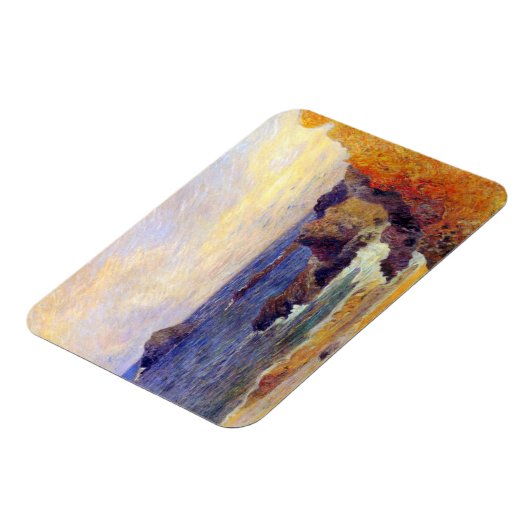 Paul Gauguin - Rocky Coast Fine Art schilderen Magneet (Linkerzijde)