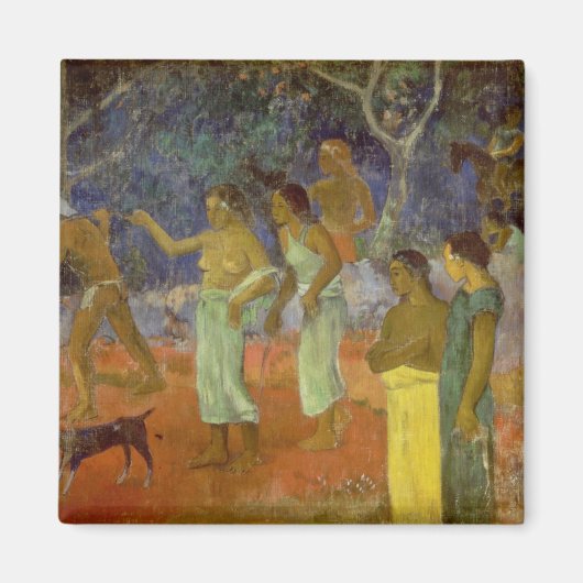 Paul Gauguin | Scene uit Tahitian Life, 1896 Magneet (Voorkant)