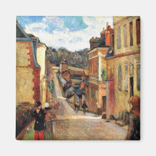 Paul Gauguin schilderij, Rue Jouvenet in Rouen Mag Magneet (Voorkant)