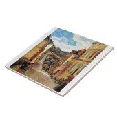 Paul Gauguin schilderij, Rue Jouvenet in Rouen Tegeltje (Zijkant)