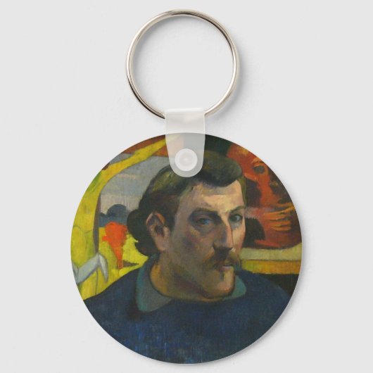 Paul Gauguin Self Portrait 3 Sleutelhanger (Voorkant)
