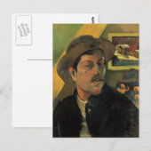 Paul Gauguin Self Portrait Briefkaart (Voorkant / Achterkant)