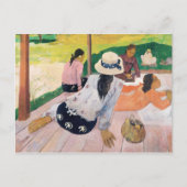 Paul Gauguin Siesta Schilderkunst Print Briefkaart (Voorkant)