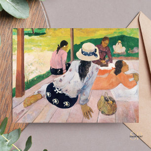 Paul Gauguin Siesta Schilderkunst Print Briefkaart