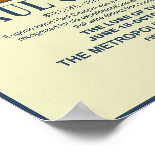 Paul Gauguin still Life Museum Poster (Hoek)