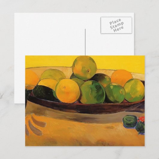 Paul Gauguin - Stilleven met Tahitiaanse sinaasapp Briefkaart (Voorkant / Achterkant)