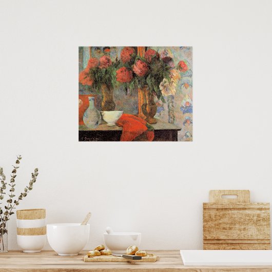 Paul Gauguin, Stilleven met witte kom, Poster (Keuken)