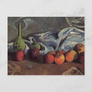 Paul Gauguin-stilstaand leven met appels en groene Briefkaart