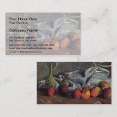 Paul Gauguin-stilstaand leven met appels en groene Visitekaartje (Voorkant / Achterkant)