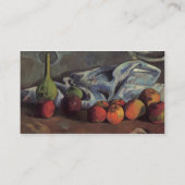 Paul Gauguin-stilstaand leven met appels en groene Visitekaartje (Achterkant)