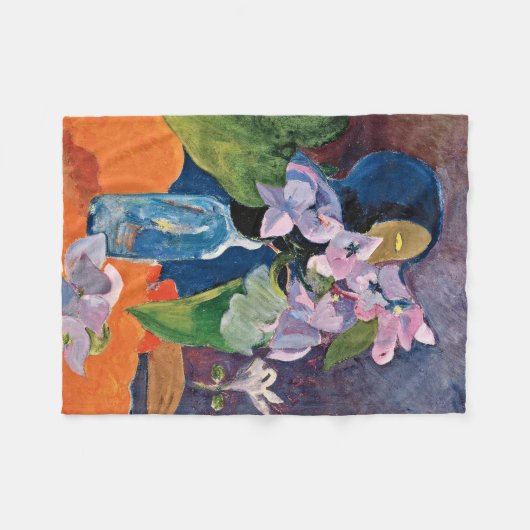 Paul Gauguin - stilstaand leven met bloemen en ido Fleece Deken (Voorkant (Horizontaal))