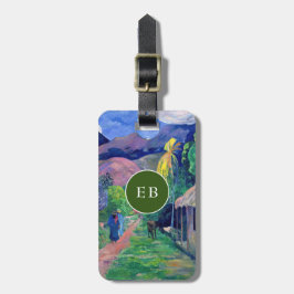 Paul Gauguin - Straat in Tahiti Bagagelabel