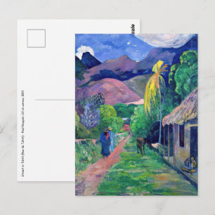 Paul Gauguin - Straat in Tahiti Briefkaart