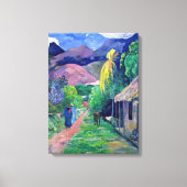 Paul Gauguin - Straat in Tahiti Canvas Afdruk (Voorkant)