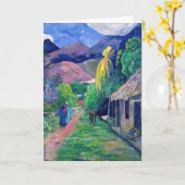 Paul Gauguin - Straat in Tahiti Kaart (Gele Bloem)