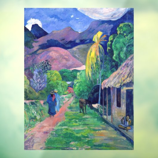 Paul Gauguin - Straat in Tahiti Raamsticker (Vel 3)